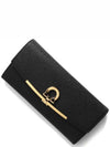 Gancini Continental Wallet Black - SALVATORE FERRAGAMO - BALAAN 2