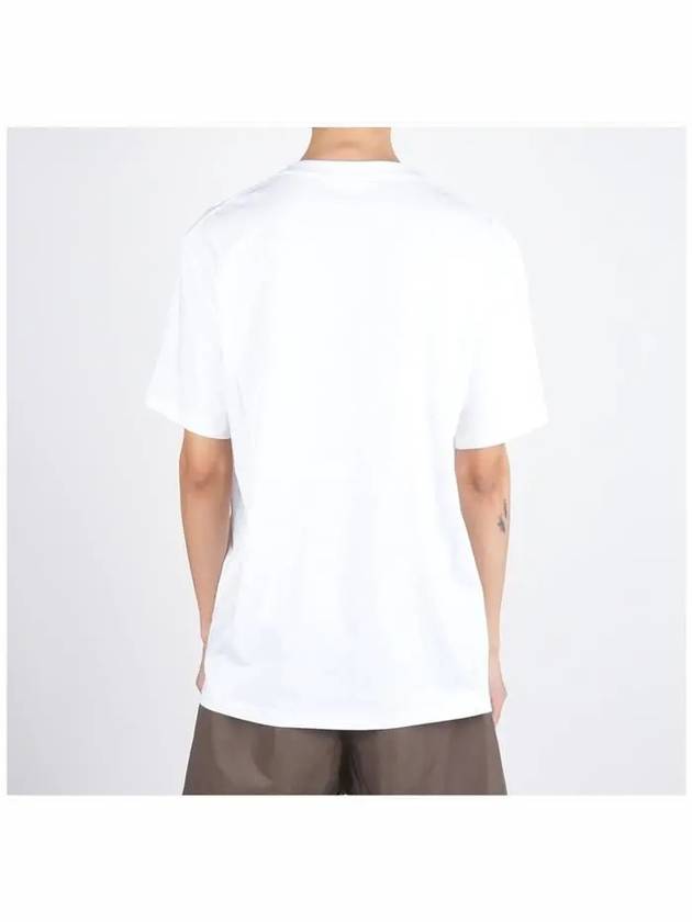 Relaxed Fit Cotton Short Sleeve T-Shirt White - LOEWE - BALAAN 5