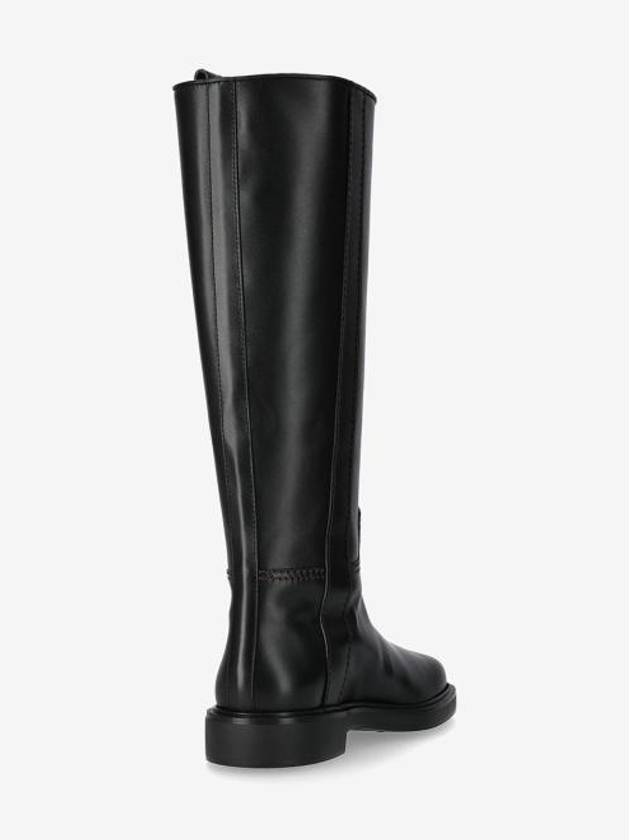 Leather Long Boots Black - TOD'S - BALAAN 5