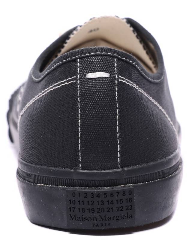 Tabi Canvas Low Top Sneakers Black - MAISON MARGIELA - BALAAN 5