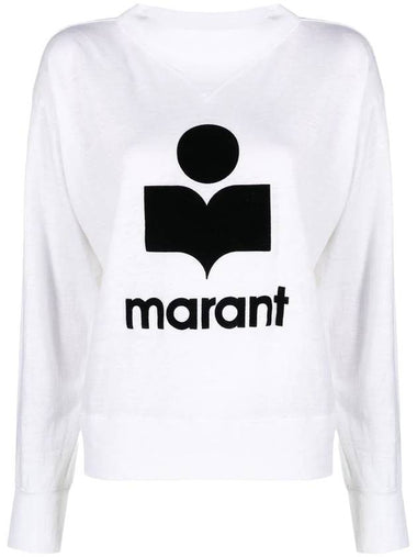 Kilsen Logo Print Sweatshirt White - ISABEL MARANT ETOILE - BALAAN 1