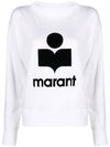 Kilsen Logo Print Sweatshirt White - ISABEL MARANT ETOILE - BALAAN 1