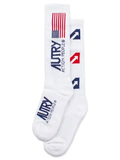 Iconic Logo Socks White - AUTRY - BALAAN 2