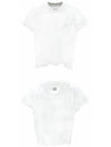 M241TS09715W Luminous Fleece Back Logo Short Sleeve T-Shirt White Women's T-Shirt THW - WOOYOUNGMI - BALAAN 4