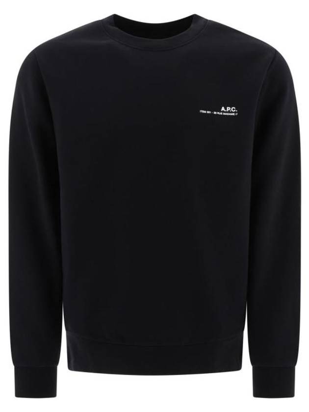 Item Logo Crew Sweatshirt Black - A.P.C. - BALAAN 2