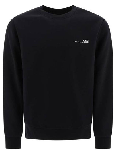 Item Logo Crew Sweatshirt Black - A.P.C. - BALAAN 2