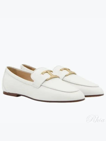 T Timeless Leather Loafers White - TOD'S - BALAAN 2