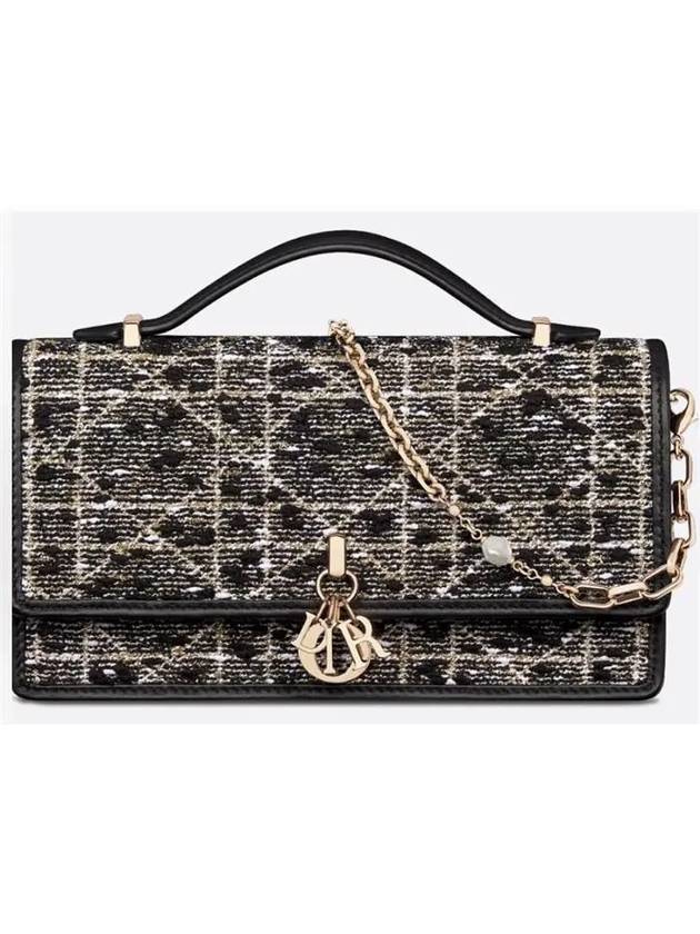 My Dior Mini Tweed Cross Bag Black - DIOR - BALAAN 2