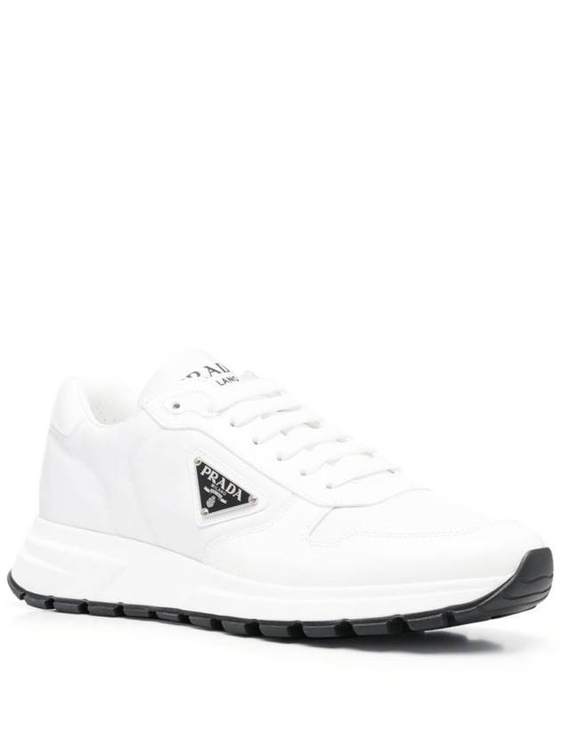 side logo-plaque low-top sneakers - PRADA - BALAAN 2