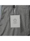 P04697 Gray Virgin Wool Band Pants - PESERICO - BALAAN 7