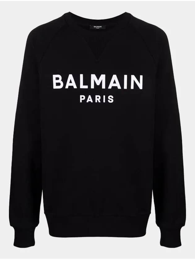 Paris Logo Sweatshirt Black - BALMAIN - BALAAN 2