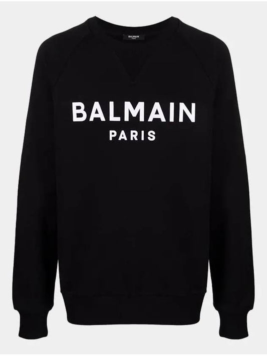 Paris Logo Sweatshirt Black - BALMAIN - BALAAN 2