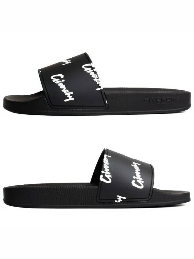 All Over Print Flat Slippers Black - GIVENCHY - BALAAN 3