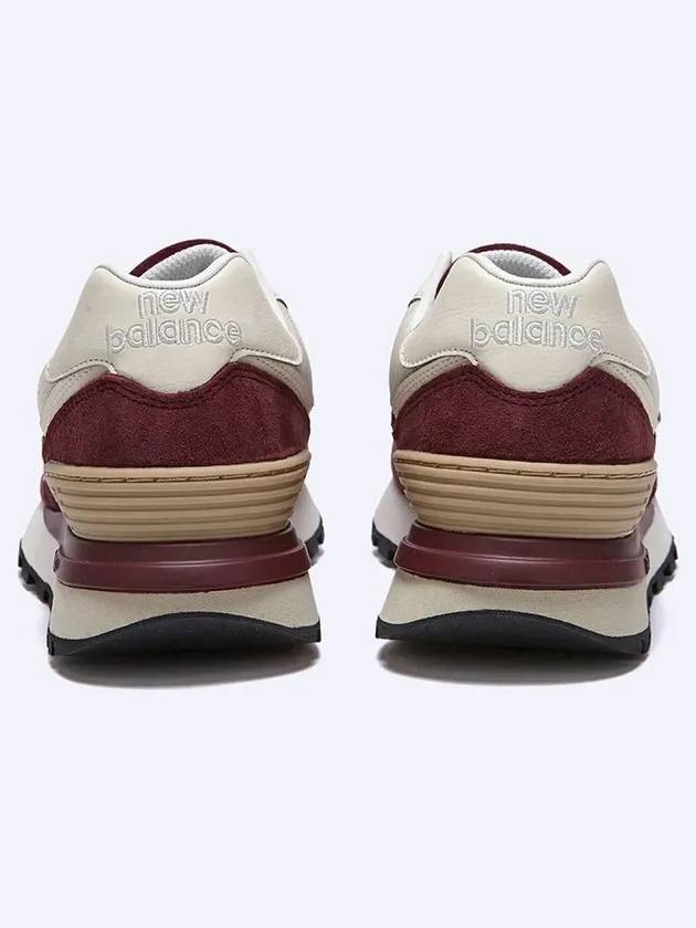 574 Legacy Low Top Sneakers Burgundy Angora - NEW BALANCE - BALAAN 6