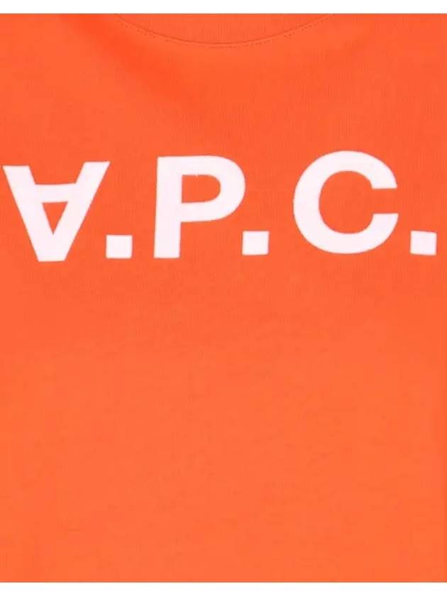 VPC Logo Organic Cotton Short Sleeve T-Shirt Orange - A.P.C. - BALAAN 5