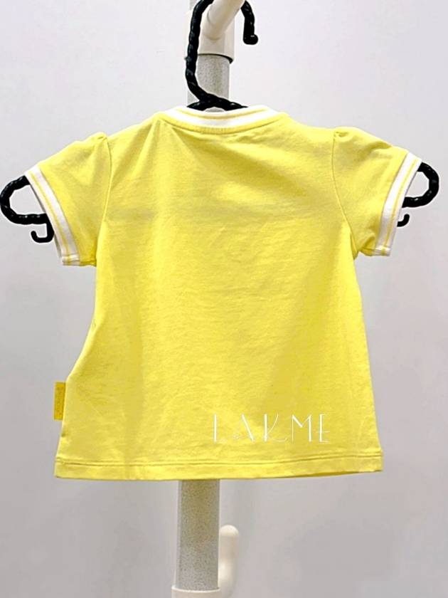 Logo short sleeve t shirt yellow G19518C73510 8790N - MONCLER - BALAAN 5