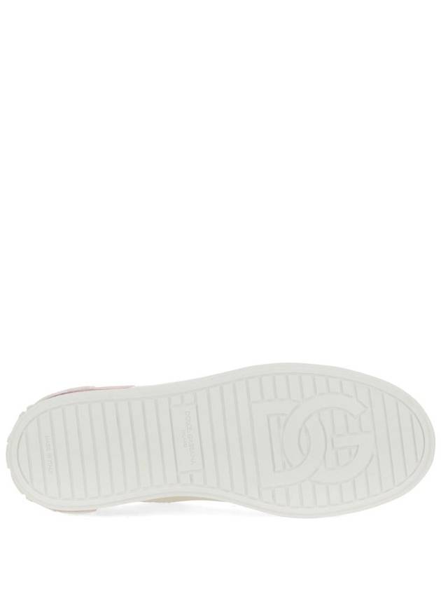 Portofino low-top sneakers white pink - DOLCE&GABBANA - BALAAN 5