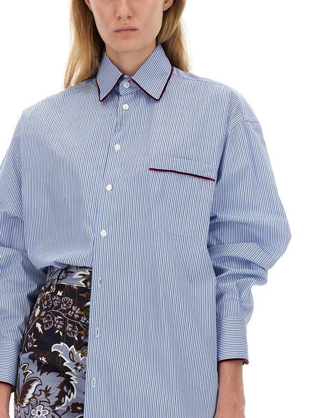 Etro Striped Cotton Shirt - ETRO - BALAAN 4