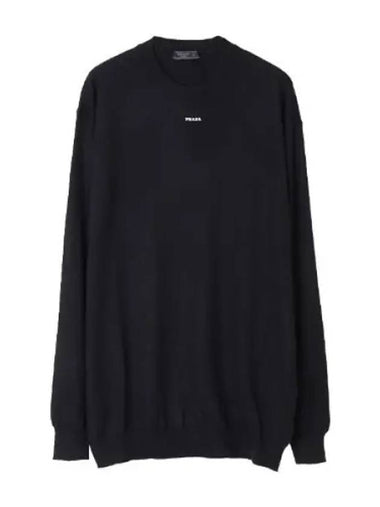 cashmere logo knit - PRADA - BALAAN 1