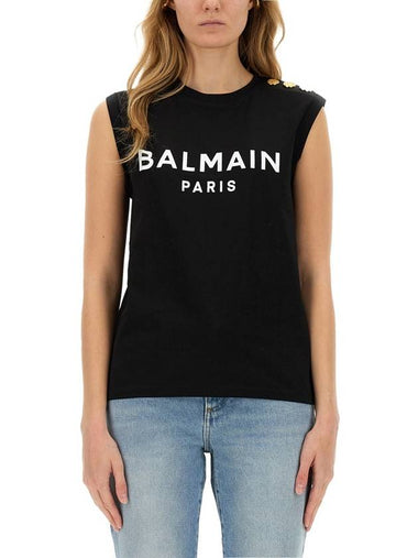 TANK TOP WITH LOGO - BALMAIN - BALAAN 1