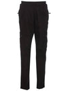 Wappen Patch Old Treatment Slim Fit Cargo Straight Pants Black - STONE ISLAND - BALAAN 3