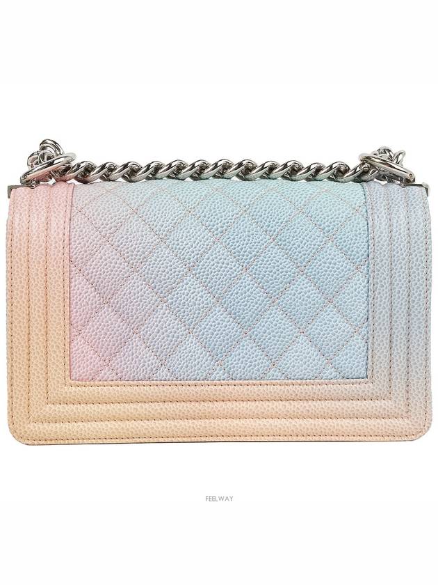 Boy bag small rainbow silver caviar 74166 - CHANEL - BALAAN 4