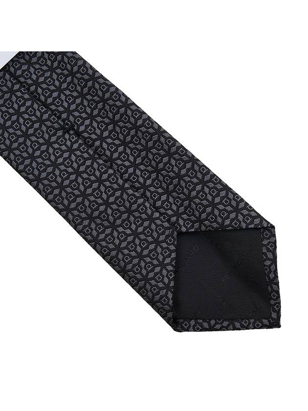 Ferragamo Men's Silk Jacquard Tie 35 0943 F NERO 0768435 - SALVATORE FERRAGAMO - BALAAN 6