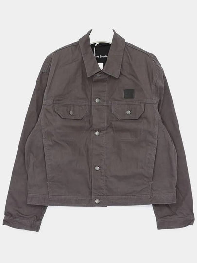 Face Canvas Jacket Grey - ACNE STUDIOS - BALAAN 2