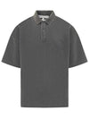 Anchor Embroidery Polo Shirt Dark Grey - JW ANDERSON - BALAAN 1