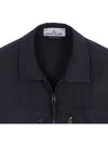 Supima Cotton Twill Stretch-TC Jacket Navy Blue - STONE ISLAND - BALAAN 4