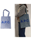 Flock Logo Rue Eco Tote Bag Blue - A.P.C. - BALAAN 3