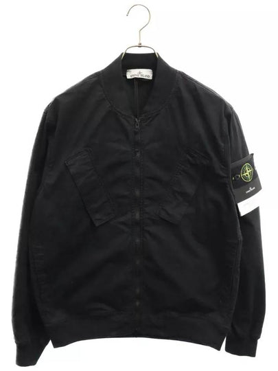 Compass Badge Bomber Jacket Black - STONE ISLAND - BALAAN 2