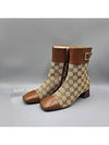 Women s GG Canvas Ankle Boots 700023 - GUCCI - BALAAN 1