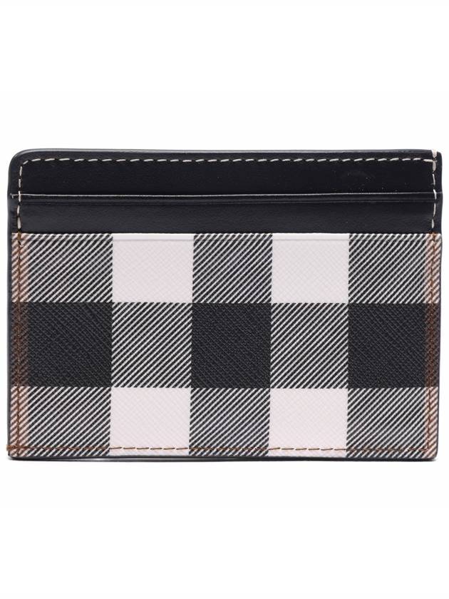 Check Print 2-tier Card Wallet Dark Burch Brown - BURBERRY - BALAAN 5