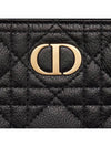 Caro Daily Supple Cannage Calfskin Large Pouch Bag Black - DIOR - BALAAN 5