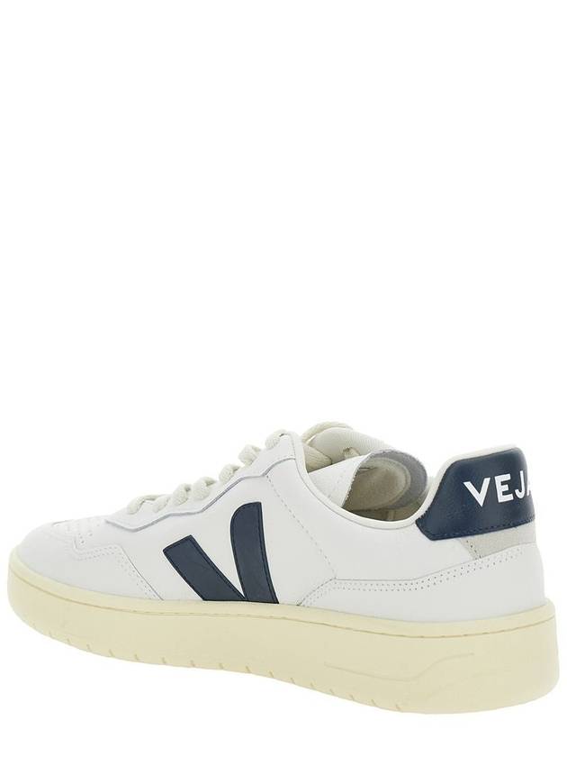 Veja 'V-90' White Leather Sneakers - VEJA - BALAAN 2