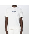 Iconic Logo Crew Neck Short Sleeve T-Shirt White - AUTRY - BALAAN 2