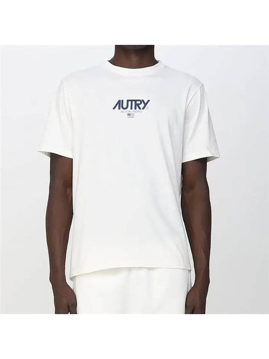 Iconic Logo Crew Neck Short Sleeve T-Shirt White - AUTRY - BALAAN 2