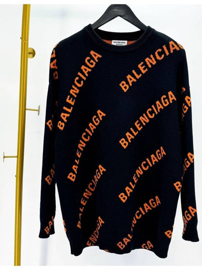 Multi logo overfit knit black 657528 - BALENCIAGA - BALAAN 2