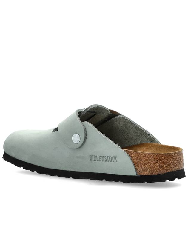 Birkenstock Slippers Boston Big Buckle, Women's, Light Blue - BIRKENSTOCK - BALAAN 5