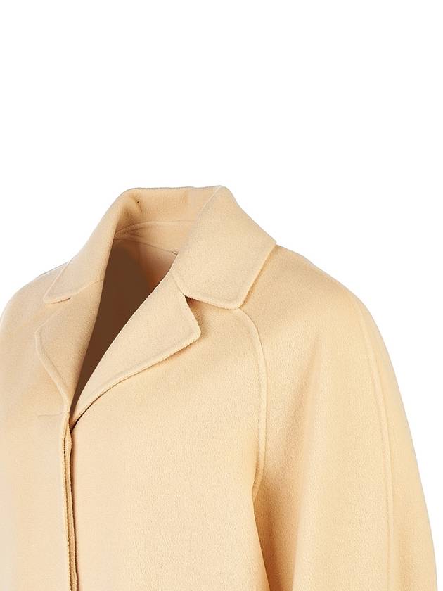 Sportmax V-Neck Short Single Coat Beige - MAX MARA - BALAAN 6