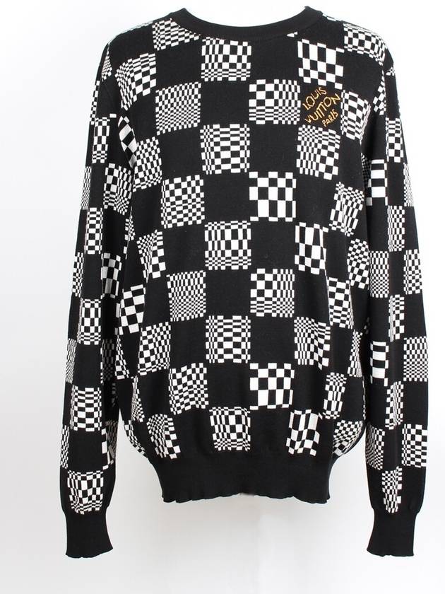 Distorted Damier crew neck knit XL - LOUIS VUITTON - BALAAN 1