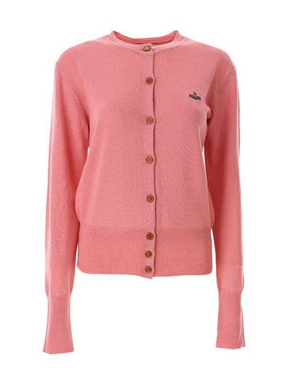 Bea Logo Wool Cardigan Pink - VIVIENNE WESTWOOD - BALAAN 2