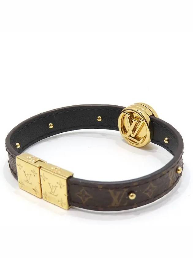 M6173F LV Circle Monogram Canvas Reversible Bracelet - LOUIS VUITTON - BALAAN 5