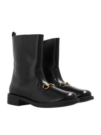 Horsebit Ankle Walker Boots Black - GUCCI - BALAAN 2