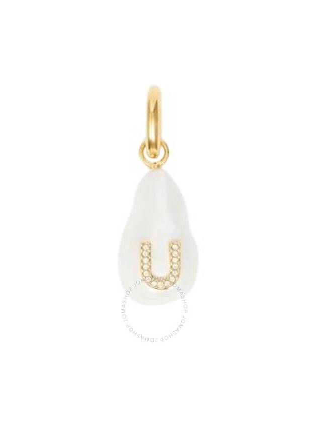 Burberry Ladies Lg / Mother Of Pearl Alphabet Letter U Charm - BURBERRY - BALAAN 1