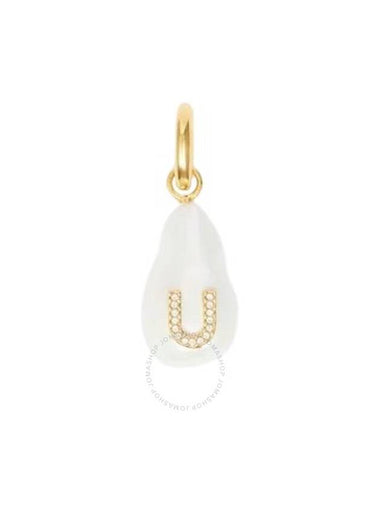 Burberry Ladies Lg / Mother Of Pearl Alphabet Letter U Charm - BURBERRY - BALAAN 1