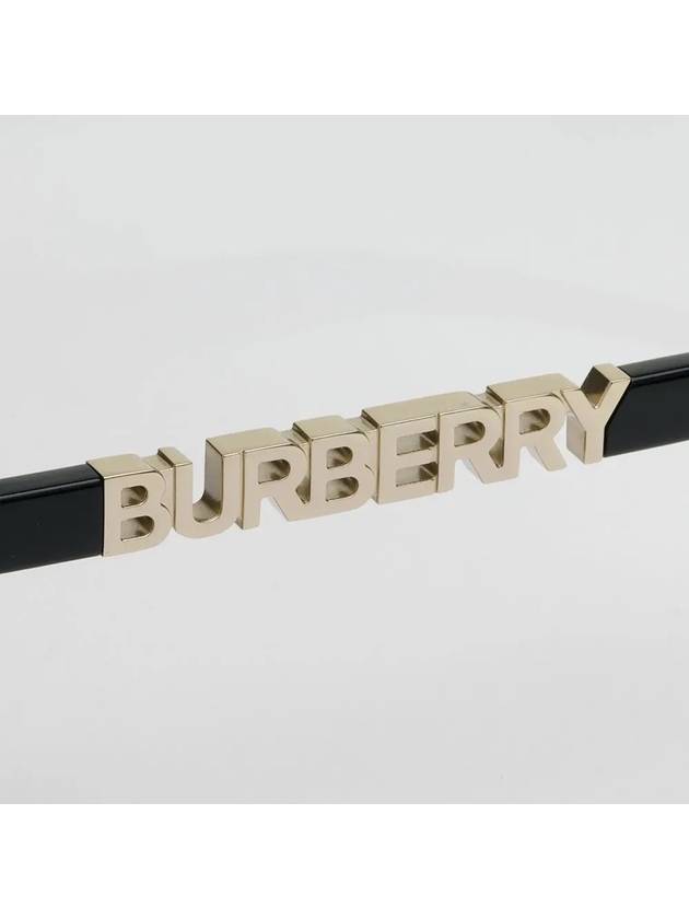 Sunglasses BE4389F 3001 logo gold horn rim Asian fit - BURBERRY - BALAAN 5