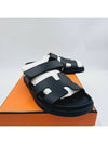 Chypre Calfskin Sandals Black - HERMES - BALAAN 9