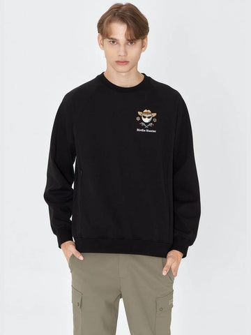 Buddy Hunter Soft Fit Raglan Sweatshirt Black - GOXO - BALAAN 1